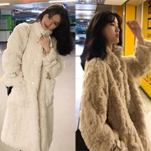 Tagi. 봄가을 긴팔 뽀글이 캐주얼 예쁜 양털자켓 하프코트 루즈핏 양털후리스 롱자켓 여성 램스울