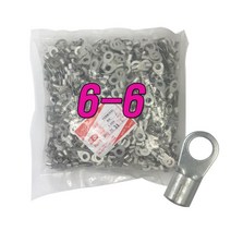 o형 압착터미널 6-6 링단자 압착단자, 100개