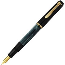 일본직발송 3. Pelikan 펠리칸 만년필 F 가는글씨 마블그린 클래식 M200 흡입식 정규수입품 B01D1ETNAO, 펜촉 F 가는 글자_One Color, One Color