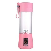 레몬짜는기계 오렌지착즙기 레몬 과일 착즙기 스퀴저 휴대용 크기 usb electric fruit juicer handheld 스무디 메이커 블렌더 교반 충전식 미니 휴대용 주스, 분홍색, 협력사