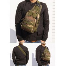 바다 보조가방 낚시 피싱보조가방 다용도 전술 가슴 가방 어깨 팩 허리 파우치 아웃도어 슬링 멀티캠 카모 캠핑 사냥 크로스 바디, Jungle Camouflage