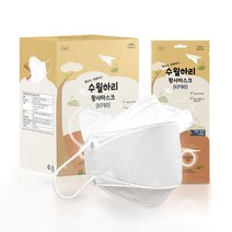 수월하리 황사마스크 대형 화이트 KF80 1개입 100개