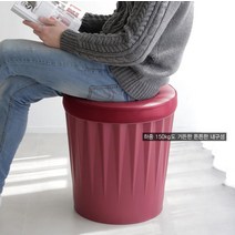 laterior 미용보조의자 스툴 등받이없는의자 화장대 진료의자, 2.수납의자_화이트ㅡ(핑크쿠션)