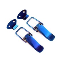자동차 후크 견인 고리 차 견인장치 2 pcs 패스너 클립 범용 보안 잠금 클립 키트 범퍼 퀵 릴리스 잠금 클립 드론 액세서리, 3초