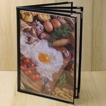 카페 음식점 레스토랑 식당 A4 파일 메뉴판 바인더 8면 메뉴북 홀더 견본북 광고판