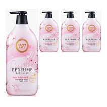 드림마켓 해피바스 로맨틱퍼퓸바디워시900g 벚꽃향 바디워시, 4개, 900g
