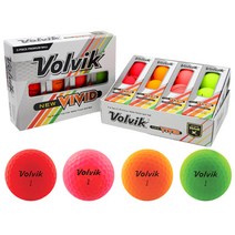 볼빅 비비드 골프공 3피스 12알 국산 칼라 비거리 홀인원 세트