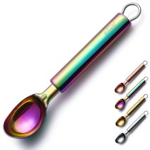 Berglander 스테인레스 아이스크림 스쿱 얼음 스쿱 쿠키스푼 숟가락 아이스크림디퍼 베이킹도구, 무지개색
