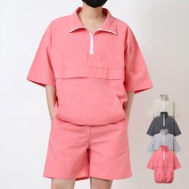 피플룩 반팔 아노락 스트링 여름 반집업 바람막이 트레이닝복 운동복 U162