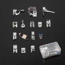 미니 미싱 가정용 손 휴대용 재봉틀 15/11/6/4pcs 노루발 형제 가수 Janom 발 세트 재봉 액세서리 도구, 20 15pcs-B box