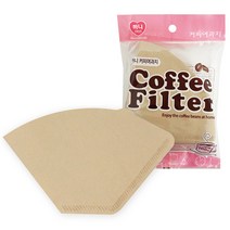 하니 커피 필터 여과지 드리퍼 종이거름 2-5인 100매