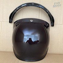 오픈페이스 헬멧 클래식 여름 스쿠터 SOMAN오토바이 버블 쉴드 바이저 렌즈 선글라스, 3 button visor4