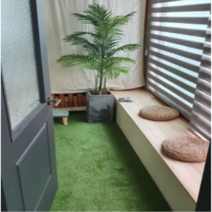 원그린 방염 인조 롤잔디 PX2800C 2 x 0.5 m, 1개