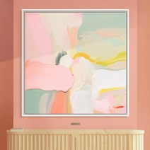 위아트 디자인랩 러블리 그림액자 추상화 거실 그림 기획전 6종, 4.디자인랩_라이프 컬러, 30호, 원목 띄움 오크 액자