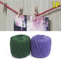컬러 장식 인테리어 선물 포장 끈 꼬임 마끈 공예 꾸미기 만들기 재료 빈티지 황마 리본 실 노끈 라벨 의류 텍 데코 소품 두꺼운 로프 리폼 부자재 감성 미술 원예 사진 포토 걸이, 색상, 퍼플