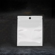 10x13cm 100매 지퍼백 흰색 포장 이중지퍼 반투명 봉투 선물 보관 오피피 미니 비닐 간식 소량 포토카드 악세사리 전면 투명 opp 폴리백 팬시 소품 정리 봉지 포장 다용도
