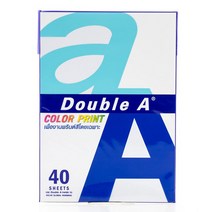 더블에이 칼라 프린트 A4 용지 90g 40매 복사지, A4 칼라프린트용지 90g 40매