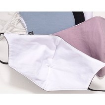 마메든 3중차단 빨아쓰는 천마스크 린넨+부직포필터내장+면안감/간절기마스크, 린넨 3중 마스크-연보라