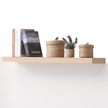 철물코리아 워너비 인테리어 무지주 벽선반, 45T 무지주선반 특대1000(오크)