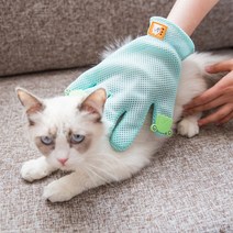 고양이 강아지 털장갑 브러쉬 애견 애묘 반려동물, 털장갑 GRAY -카우