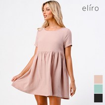 ELIRO 부드러운 코튼 엘리스 미니원피스 3컬러 택1