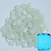 정원 장식 빛나는 돌 어둠 속에서 빛나는 장식 마당 경로 자갈 야외 수조 장식 자갈 바위 잔디 수족관, 20개, 하얀