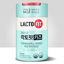 [종근당건강] [보장균수UP]락토핏 키즈(리뉴얼) 1통(2개월분) 비타민D B 아연함유, 상세 설명 참조, 1통