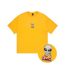 LMC 엘엠씨 SMOKING ALIEN OVERSIZED TEE yellow