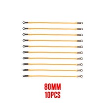 RC 부품 30 개 RC 자동차 바디 클립 R 핀 로프 1/10 1/8 크롤러 축 SCX10 Traxxas 타미야 RC4WD HSP HPI 모, 14 80mm orange