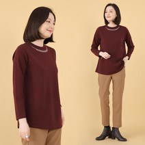 애비뉴투지 애비뉴투지 엄마옷 보석 목걸이 스타일 가을 겨울 긴팔 블라우스 B11245