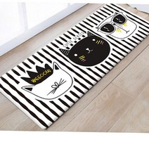 34평아파트 전원주택현관 극세사현관매트 120x45 자취방 모던한 부엌매트 화장실발판 예쁜발매트 발판매트, 11.스트라이프 120x45