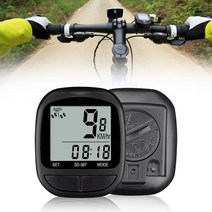 GPS 자전거 속도계 유선 방수 디지털 디스플레이 스톱워치 사이클링 장비 타기 주행, 검은색