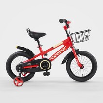 네발자전거 5살자전거 클래식 프리미엄 유아 아동, 12인치  빨간색