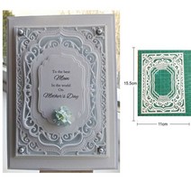 모양 틀 다이컷 레이스 배경 프레임 금속 절단 stencils dies for diy scrapbooking dies card decoration embossing die, 밝은 회색