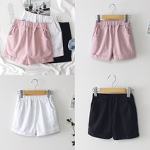 키엔미 롤업반바지 여아 바지 주니어 팬츠 여름 숏바지 초등학생 옷