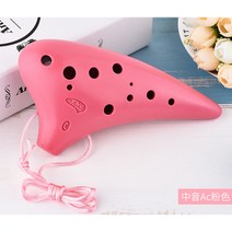 TNG 메조 C톤 플라스틱 초보자 레진 학생 오카리나, T07-메조소프라노 AC핑크풀세트