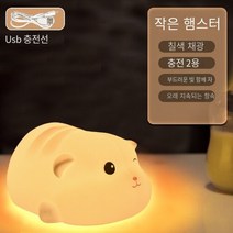 무드등 크리에이티브 유광 수면등 침실 큐티 실리콘등 토치등 선물, 4.2v, 햄스터