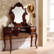 이태리풍 엔틱 공주풍 마호가니원목 거울 화장대 1130 가구 신혼집 여성 큰