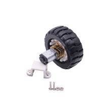 리니어모터 가이드모터 인코더가 있는 DC3V6V12V 기어 모터 43mm 휠 커플 링 브래킷 키트 DiY Arduino 로, 12 500_02 6V