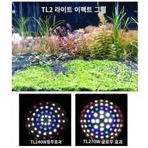 스팟 수초 조명 멋진 테라리움 어항 구유 식물등 물그림자, TL2-40W(밝기조절 스탠드 포함)