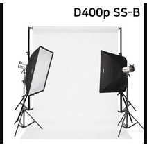 [다복점빵] 포멕스 사진조명 스튜디오 촬영 세트 (D400p SS-B) 이동형 배경시스템 (배경지135cm 화이트) 쇼핑몰 제품 소품 취미 홈스튜디오 추천