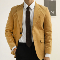 월드 플라워 남자친구 FW 골덴자켓 코듀로이 캐주얼 블레이져