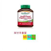 [정품보장]자메이슨 그레이프시드 포도씨추출물 1500mg Jamieson 60정 X 1병, 1개