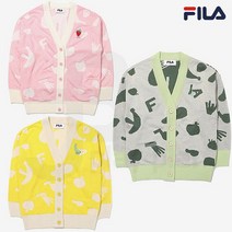 [휠라키즈] 휠라 키즈 가드닝 패턴 그래픽 가디건 FK2STE1121X P002572385