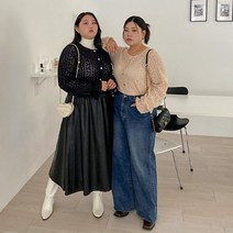 제이스타일 러브앤 기모 레이스 블라우스