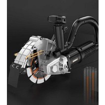 소형 파트너 콘크리트 벽돌 벽 절단 홈파기 컷팅기, 168 브러시리스 슬로팅 머신 + 톱날 1개