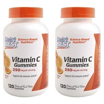 닥터스베스트 비타민 C 250mg 오렌지 블리스 구미 비건, 120개입, 2개