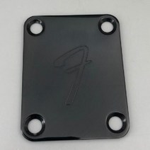 펜더 ST TL Squier 기타 용 커스텀 샵 넥 플레이트, K 11 F Black