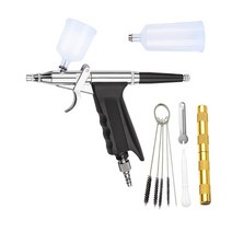 RP HVLP 중력식 스프레이건 0.3mm 노즐 7cc 20cc 40cc 컵 15-50 psi 에어브러시 펜 미니, b