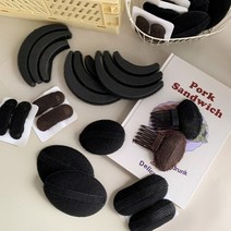 초간편 볼륨핀 헤어핀 앞머리 뒤통수 납작 뒷통수뽕, 소+중세트
